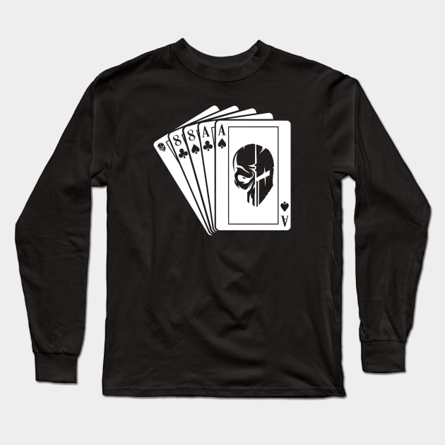 Dead Man's Hand Long Sleeve T-Shirt by Raw10